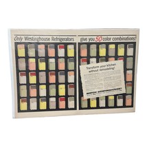 1956 WESTINGHOUSE Refrigerators 50 Colors - 2 Pg Retro Appliances VINTAG... - £11.01 GBP