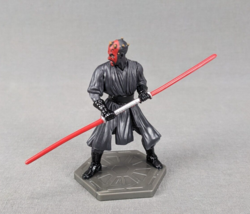 Star Wars Jedi vs Sith Darth Maul Deluxe Figurine 3.5” Cake Topper Figure New - £6.99 GBP