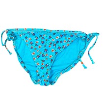 Xhilaration Swimsuit Bottoms Womens X-Large Blue Floral Side Tie Bikini ... - £8.71 GBP