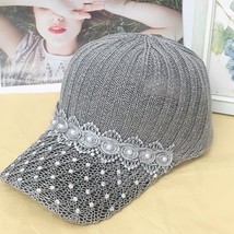 Women&#39;s Hat Hollow Breathable Sunscreen Knitted Duck Tongue Net Hat Spring And A - £13.36 GBP