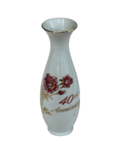 Vintage Treasure Masters Romance Rose Collection 40TH Anniversary Vase Japan - £7.82 GBP