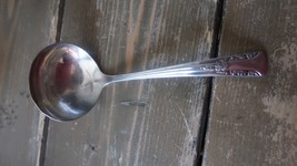 Vintage 1940 CAMELIA by International Silver Silverplate Solid Gravy Ladle - $5.53