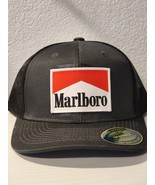Marlboro Patched Charcoal/Black Mesh Snapback - $477.95 MXN