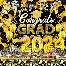 Graduation Decorations Class of 2024, 231PCS 2024 Graduation Party Decorations f - £35.53 GBP