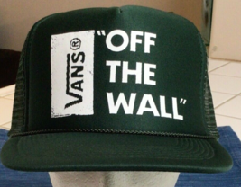 Vans Off The Wall Green SnapBack Mesh Hat by Otto New ~868A - £15.29 GBP