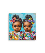 &quot;Mia &amp; Nia&quot; Canvas &quot;Twin Portraits&quot; Abstract Original Modern Art by RFW - $658.24 MXN+
