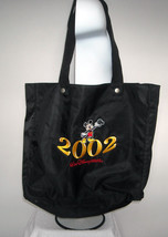 Walt Disney World 2002 Mickey Mouse large black tote bag beach - $24.70