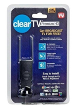 Clear TV CTV-MINI As Seen On TV Indoor Antenna, Black, 9&#39;&#39; - $9.90