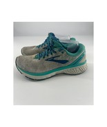 Brooks Ghost 11 Running Shoe Womens Size 8.5 Gray Aqua Sneakers Cushion ... - $32.41