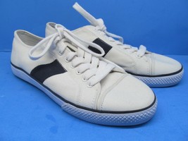 Chaps Wren Womens White And Blue Canvas Sneakers Size US 10 B - £14.96 GBP