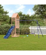  Outdoor Playset Brown, Blue Solid Douglas Fir wood, Polypropylene - $695.49
