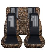 Front and Rear American flag seat covers Fits 2003-2006 Jeep Wrangler TJ/LJ - €162,82 EUR