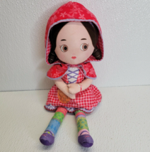 Zapf Creations MOOSHKA Plush Girl Doll Little Red Riding Hood Brunette Pink - £8.39 GBP