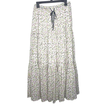 J. Crew Tiered Maxi Skirt Women M Meadow Floral Elastic Waist Peasant BR... - $44.97