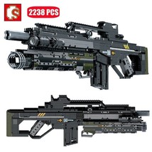 Heavy Duty Rifle Assault Gun Model Building Blocks Military MOC Bricks Kids Toys - $183.14