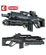 Heavy Duty Rifle Assault Gun Model Building Blocks Military MOC Bricks K... - £143.42 GBP