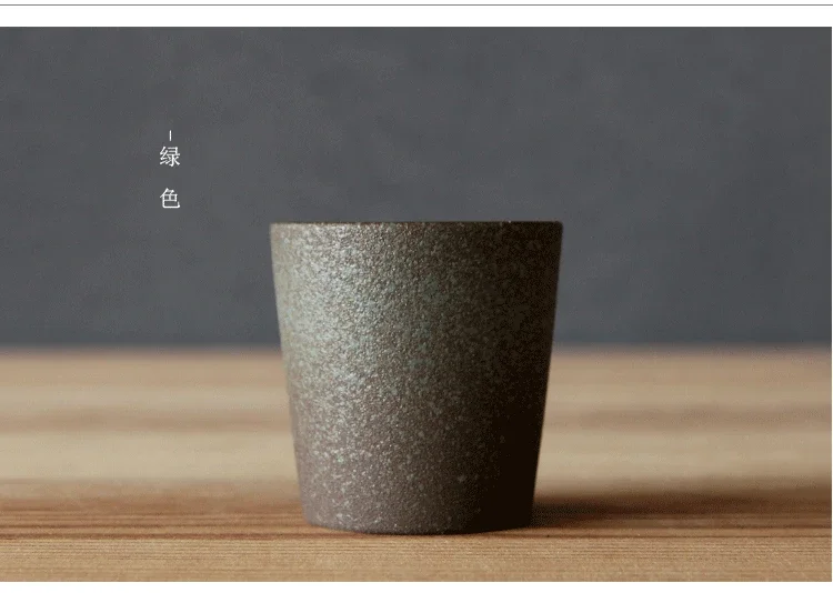Chinese Pottery Coffee Mug Raw Ceramic Tea Cup Capacity: 51-100ml Green ... - €8,70 EUR