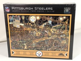 NFL Joe Journeyman 45.7cm x 24&quot; 500 Piece Pittsburgh Steelers Team Jigsa... - $16.16