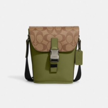 Coach Track Small Flap Crossbody In Colorblock Signature Canvas ~NWT~ CC027 - £138.91 GBP