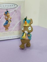 Hallmark Keepsake Easter Ornament 1994 Easter Parade Bunny Trumpet Cake ... - $12.56