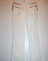 Legate Jeans Women&#39;s White Cotton Italy Pants Size 10 - $55.75