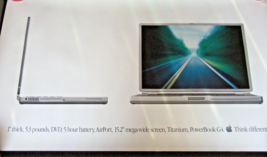 2001 Apple Computer Powerbook G4 Poster Think Different 40&quot; X 23&quot; - £21.58 GBP