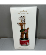 Mint 2010 Hallmark WIGGLE-WOBBLE REINDEER Ornament w/Movement - $11.76