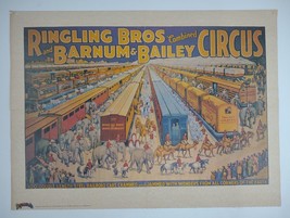 Ringling Bros and Barnum &amp; Bailey Combined Circus Poster Dynomite 1981 - £50.77 GBP