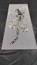  Grey Leopard Hand Tufted Rug, Modern Rug,Kids Rug,Custom Rug,Multi Color Rug. - £82.87 GBP