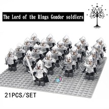 21pcs/set Archers Gondor Soldiers with Armor The Lord of the Rings Minifigures - £29.08 GBP