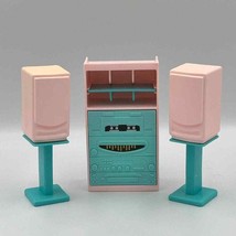 1995 Barbie So Much To Do Living Room 67159 Stereo System &amp; Speakers Rep... - £9.87 GBP