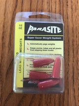 Parasite Lead Worm Weights 1/2 ounce 4 Pack Red Parasite System Ships N 24h - £9.31 GBP