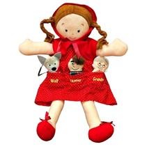 Red Riding Hood 3 FINGER PUPPETS North American Bear Plush Dolly Pockets... - £9.82 GBP