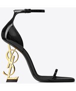 Fashion Classics High Heel Sandal Genuine Leather 8-10cm Letter Heels Women Wedd - $145.84