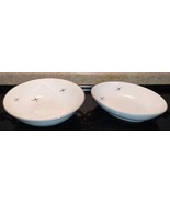 Fukagawa Arita 713 Cross Star Atomic Age 2pc SERVING BOWL SET ROUND &amp; OV... - £39.08 GBP