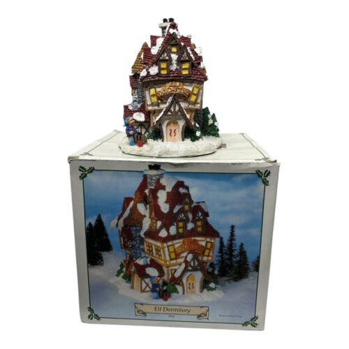 Santa&#39;s Town at the North Pole Elf Dormitory Christmas Village Holiday 1... - $18.70