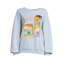Nickelodeon Juniors&#39; Rugrats Graphic Fleece Sweatshirt, Blue Size XXL(19) - £14.79 GBP