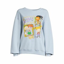 Nickelodeon Juniors&#39; Rugrats Graphic Fleece Sweatshirt, Blue Size XXL(19) - $18.80