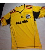 ADIDAS UGANDA HOME SOCCER JERSEY YELLOW SIZE YOUTH 30&quot; CHEST SV 07 - $294.49 MXN