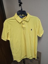Chaps Ralph Lauren Men&#39;s Short Sleeve Polo Shirt Yellow Size Large - £9.41 GBP