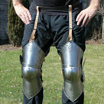 Gothic Leg Guard Armor Set Medieval Knight Crusader Spartan 18 GA Steel - $147.84