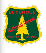 12&quot; el yunque national forest bumper sticker decal usa made - $29.99