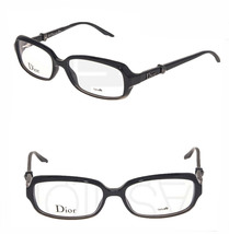 Christian Dior CD3230 Black Gunmetal Square Stud 53mm Rx Optical Eyeglasses - $164.24