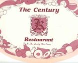 The Century Restaurant Oval Placemat It's The Quality That Counts - $13.86