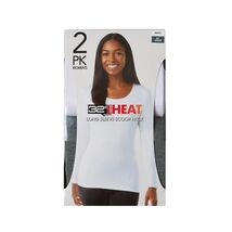 New 32 Degrees Women's Heat Tee, 2-pack Multi Sizes Choice Black or Gree... - $24.95
