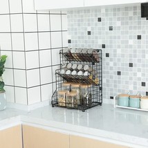 3-Tier Food Packet Organizer Rack Bins with Adjustable Tilting Design - $49.00