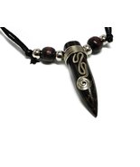 Mia Jewel Shop Silver Metal Spiral Wire Wrapped Natural Bullet Shaped Po... - $324.68 MXN