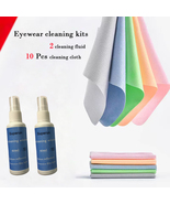Superun Eyewear cleaning kits, 2 bottles cleaning fluid +10Pcs Microfibe... - £8.61 GBP