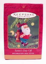 VINTAGE 2001 Hallmark Keepsake Christmas Ornament Santa&#39;s Day Off Golf - £19.89 GBP