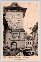 RPPC Berne Switzerland The Clock Tower Postcard D25 - £11.71 GBP